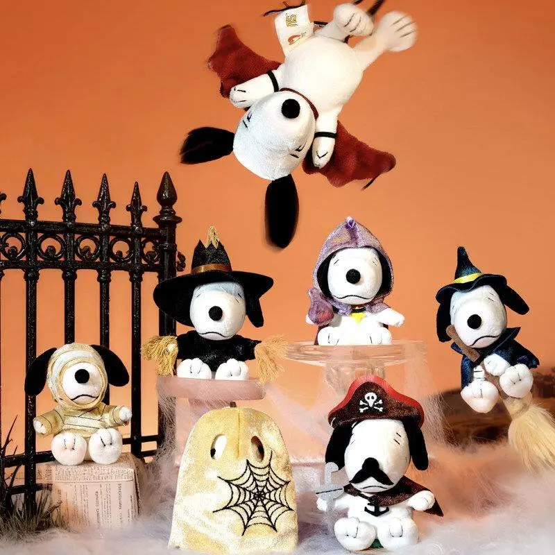 SNOOPY Mischief Party Series Plush Blind Box Surprise Pack - Unisex Viral Halloween Collectible Ornament, Thoughtful Birthday Gift, Single Box or Set (Toys & Hobbies, Dolls & Stuffed Toys), Back To School