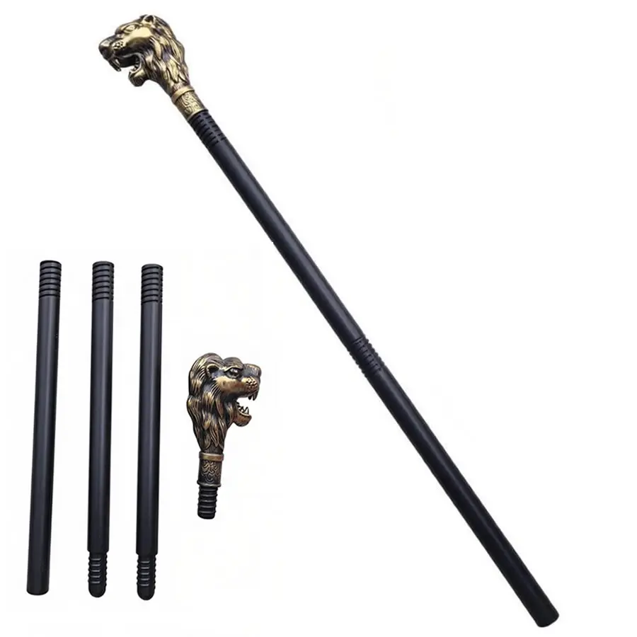 43 In Detachable Lion Scepter PVC Cane, Leo Head Staff Prop for Adult Halloween Costume Cosplay, Festive & Party Accessory