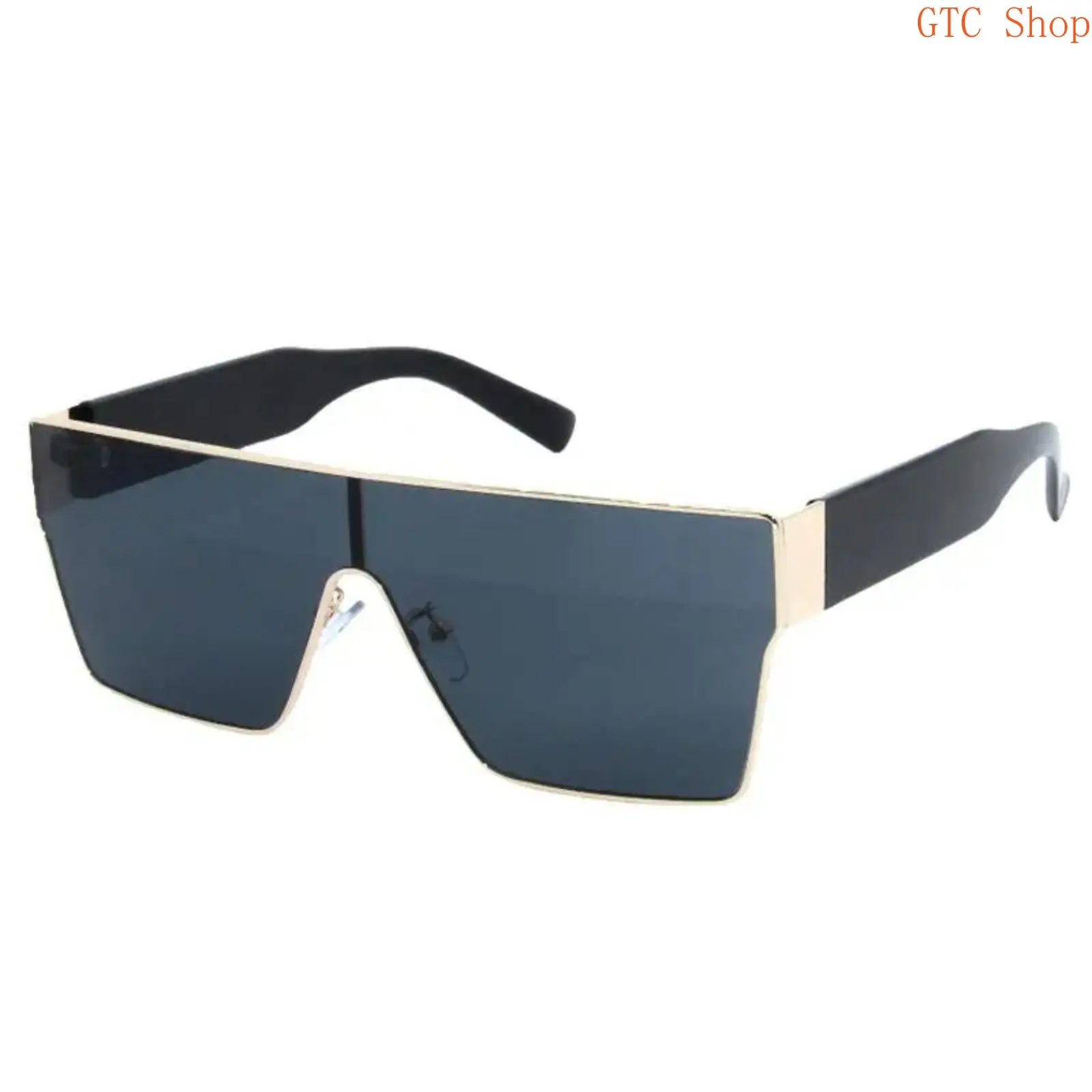 Unisex Square Wrap Around Sunglasses, Viral European American Fashion Eyewear, One Piece Integrated Lens Ins Trendy Style, Stylish Oversized Full Frame Design, Trendy Streetwear Aesthetic Sun Shades, Daily Outdoor Casual Street Styling Accessory outdoorfu