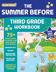 The Summer Before Third Grade Workbook School Bridging Second to Third Grade Ages 8 - 9: 75+ Activities, Reading, Language Arts, Addition
