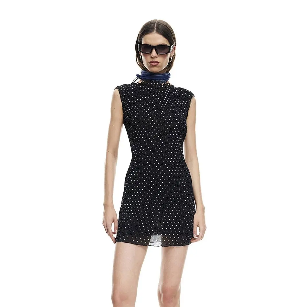 LIONESS Women's Mariner Polka Dot Mini Dress