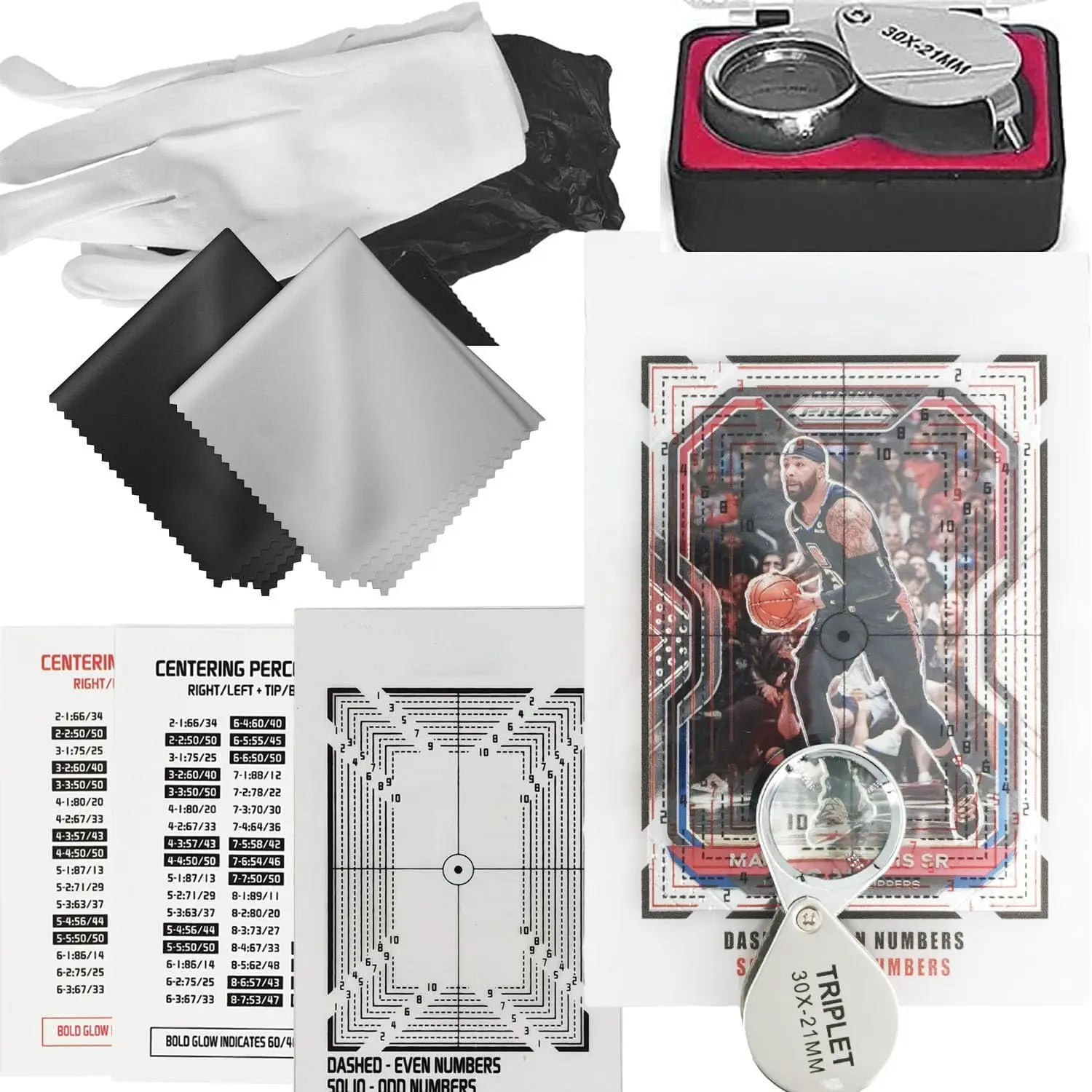 Cards Grading Kit, Card Centering Grading Tool,  Trading Cards Measuring Tools
