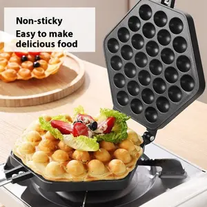 Convenient Home Egg Waffle Maker, Crispy in One Bite, Fragrant in the Whole House, Egg Waffle Machine Lights Up Family Snacks