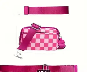3 in 1 Checkered Wristlet