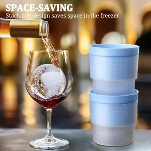 Ice Ball Molds - Set of 3, Round Ice Cube Molds, 2.5-Inch Spherical Ice Cubes for Whiskey, Cocktails, Bourbon Cocktail Ice Cube Mold Kitchen Utensils