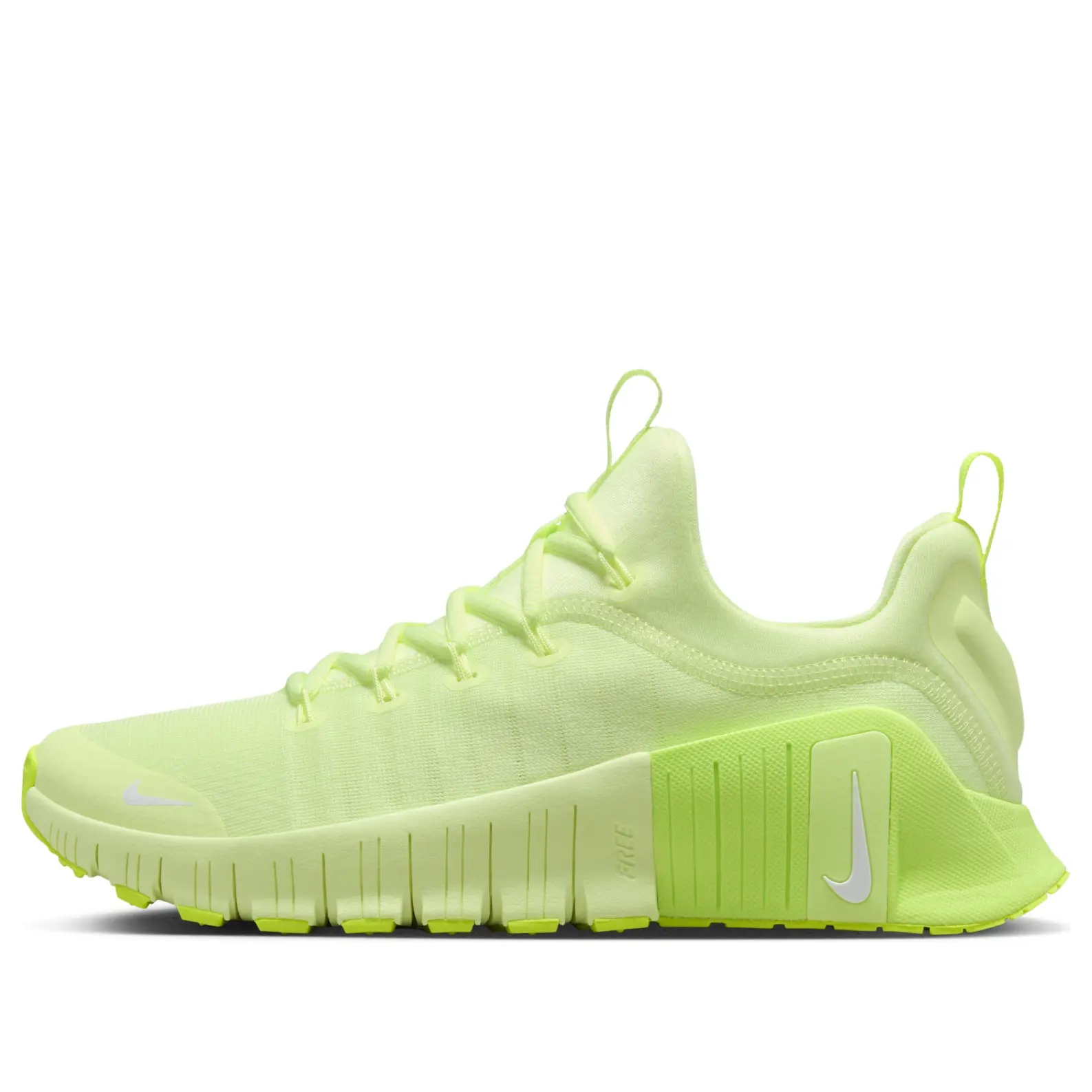Women's Nike Free Metcon 6 'Barely Volt Volt Volt Glow White' FJ7126-702 Running Training Sneaker Sports
