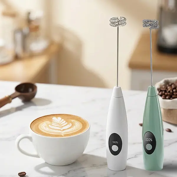 Powerfull Electric milk frother,Handheld Battery-Powered Electric Milk Frother, Drink Mixer for Coffee, Milk, Lattes,Cappuccino, Frappe, Matcha, Hot Chocolate