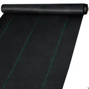 VEVOR 6FT×300FT Premium Weed Barrier Fabric Heavy Duty 2.4OZ, Woven Weed Control Fabric, High Permeability Good for Flower Bed, Geotextile Fabric for Underlayment, Polyethylene Ground Cover