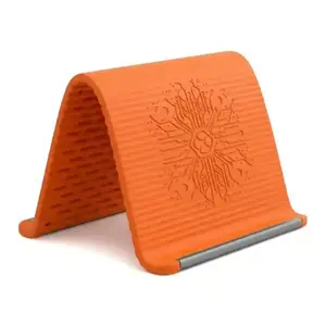 Flexible Phone holder stand, Bendable Rollable Foldable Design, Adjustable Desktop Phone Pad,  For Home Office and Travel