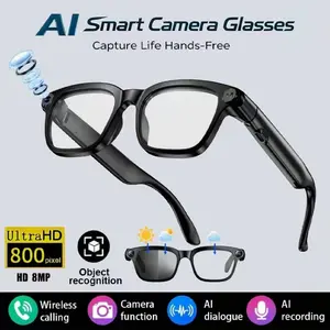 300mah Long-Lasting M08 Smart Glasses, All-In-One Work & Travel Companion, Portable Design, Durable Build Quality, Essential Accessory, AI Smart Glasses, Smart Camera Glasses