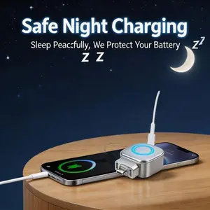 High Power 140W Fast Charging Type C Smart Separator Automatic Cut Off After Fully Charged Overcharge Overheat Safety Protection Perfect For Night Charging And Daily Use