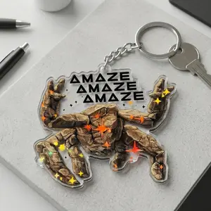 Amaze Amaze Amaze Acrylic Keychain, Project Hail Mary Inspired Keychain, Rocky Keyring Sci-Fi Fan Accessory