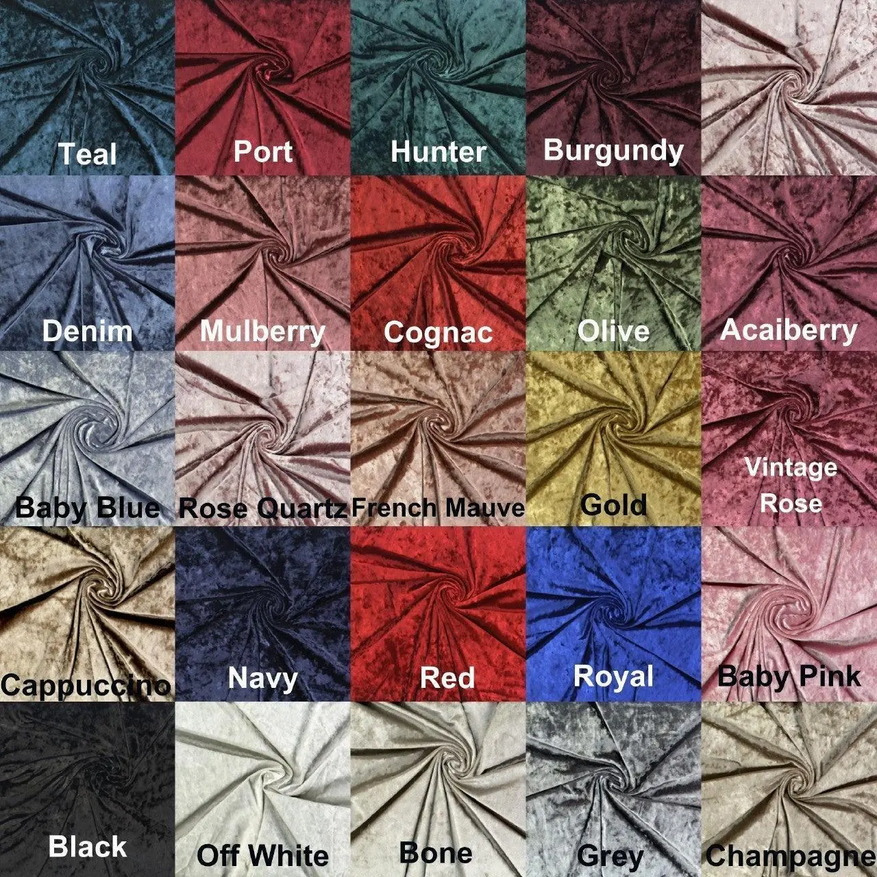 Panne Velvet Ice Crushed Fabric by the Yard - Knit Sewing Fabric, Costume, Dress, Party, Christmas, Halloween, Craft, Premium Velvet.