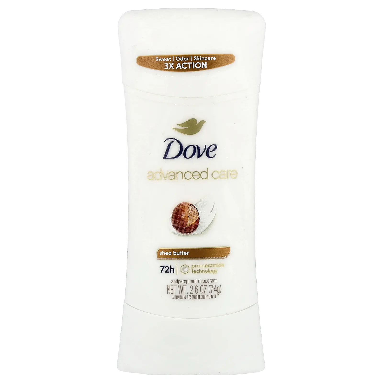 Dove Advanced Care, Antiperspirant Deodorant, Shea Butter, 2.6 oz (74 g) Dove Advanced Care, Antiperspirant Deodorant, Shea Butter, 2.6 oz (74 g)