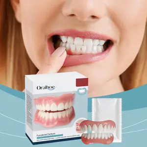 Denture Decoration Set, Oral Care Accessory for Smile Aesthetics Enhancement, Natural Fit, Comfortable Material