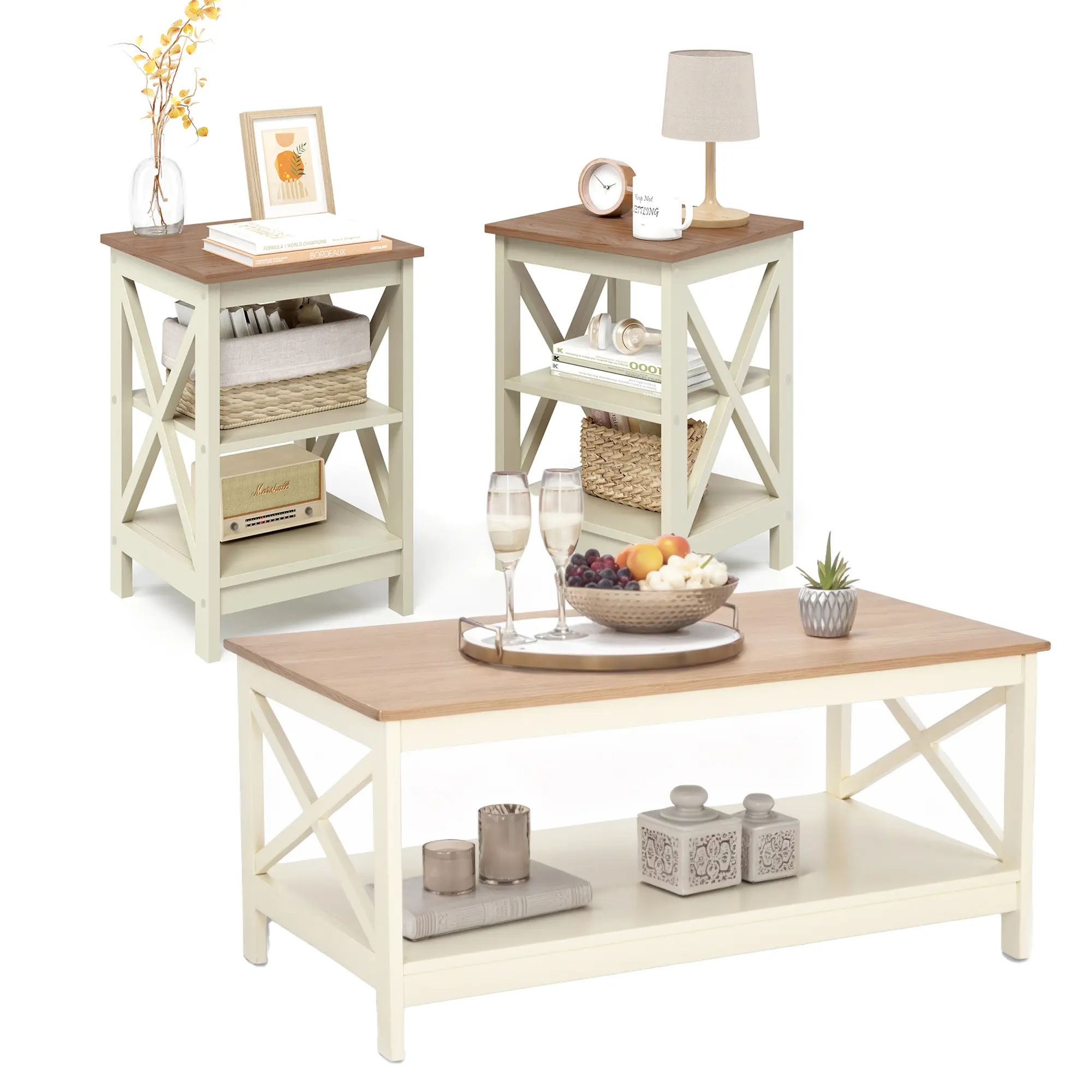 side table (2 pcs) & coffee table (1 pc)