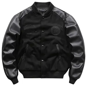 Mens Varsity College Jacket Baseball Bomber Jacket Vintage Sweatshirt Casual Unisex Streetwear Coats