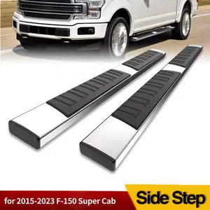YITAMOTOR 6.5 inches Running Boards Compatible with 2015-2024 Ford F150 SuperCab, 2017-2024 Ford F250 F350 F450 F550 Super Cab Side Step Nerf Bar Heavy Duty Aluminum Running Boards