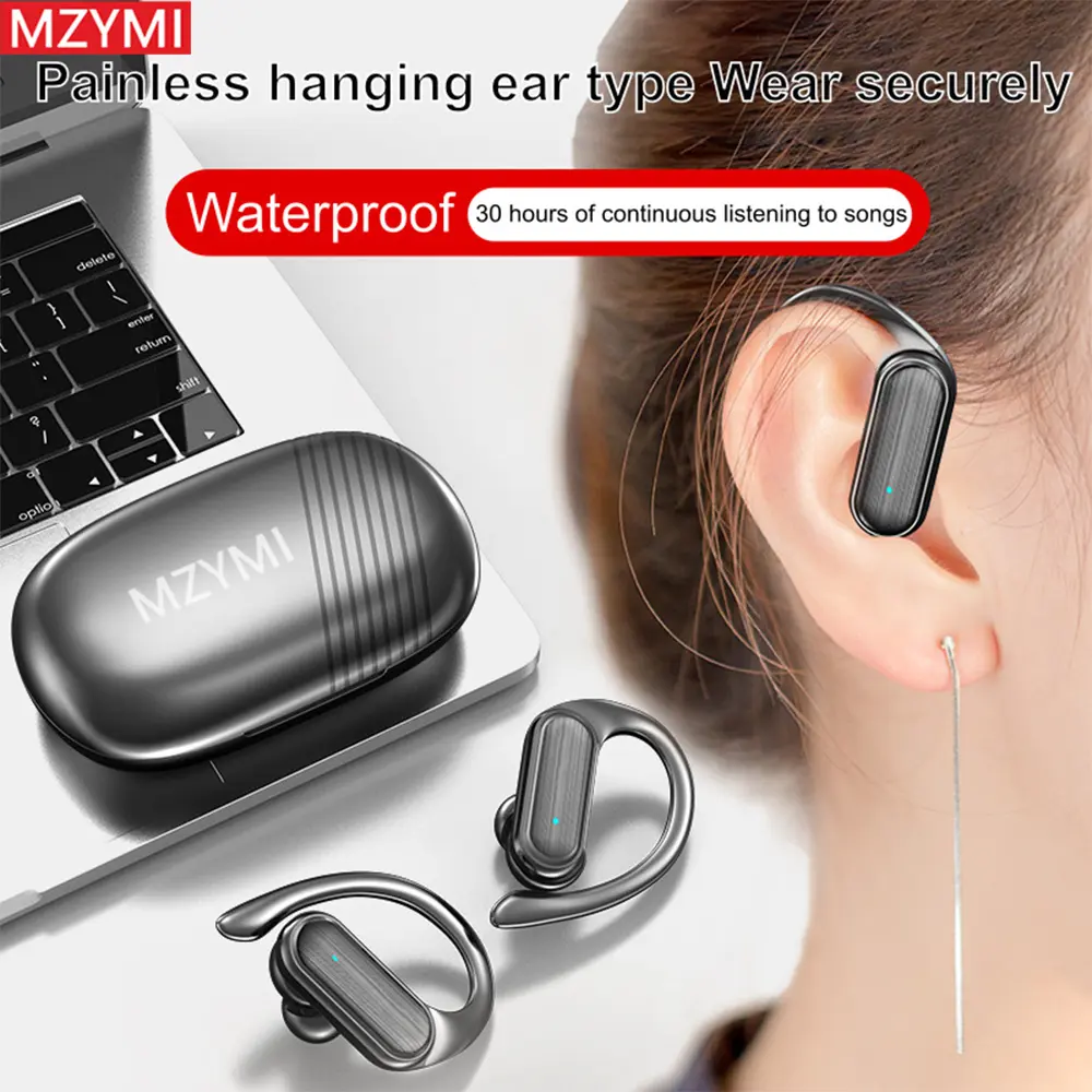MZYMI A520 Bluetooth Sports Headset with LED Digital Display, Stylish Functional Audio Electronic Headphones