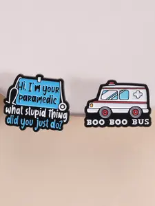 Humorous Medical Emergency Badge, Paramedic Question Ambulance Mock Costume Humor Theme Pin, Ideal for Healthcare Workers, Humorous Design, Fun