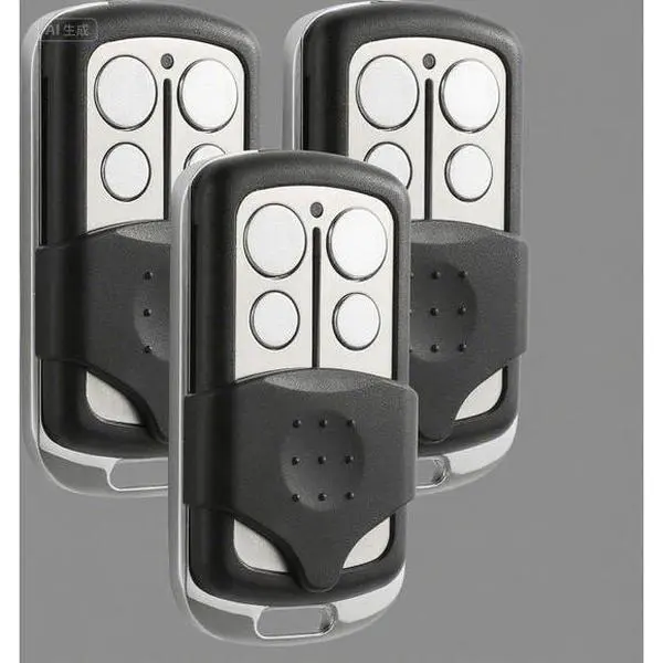 3-Pack Universal Type Garage Door Opener Remote Keychain, Compact, Durable, Easy to Program, Reusable, Long-Lasting, Convenient Keychain Attachment (Compatible with Various Garage Door Openers)