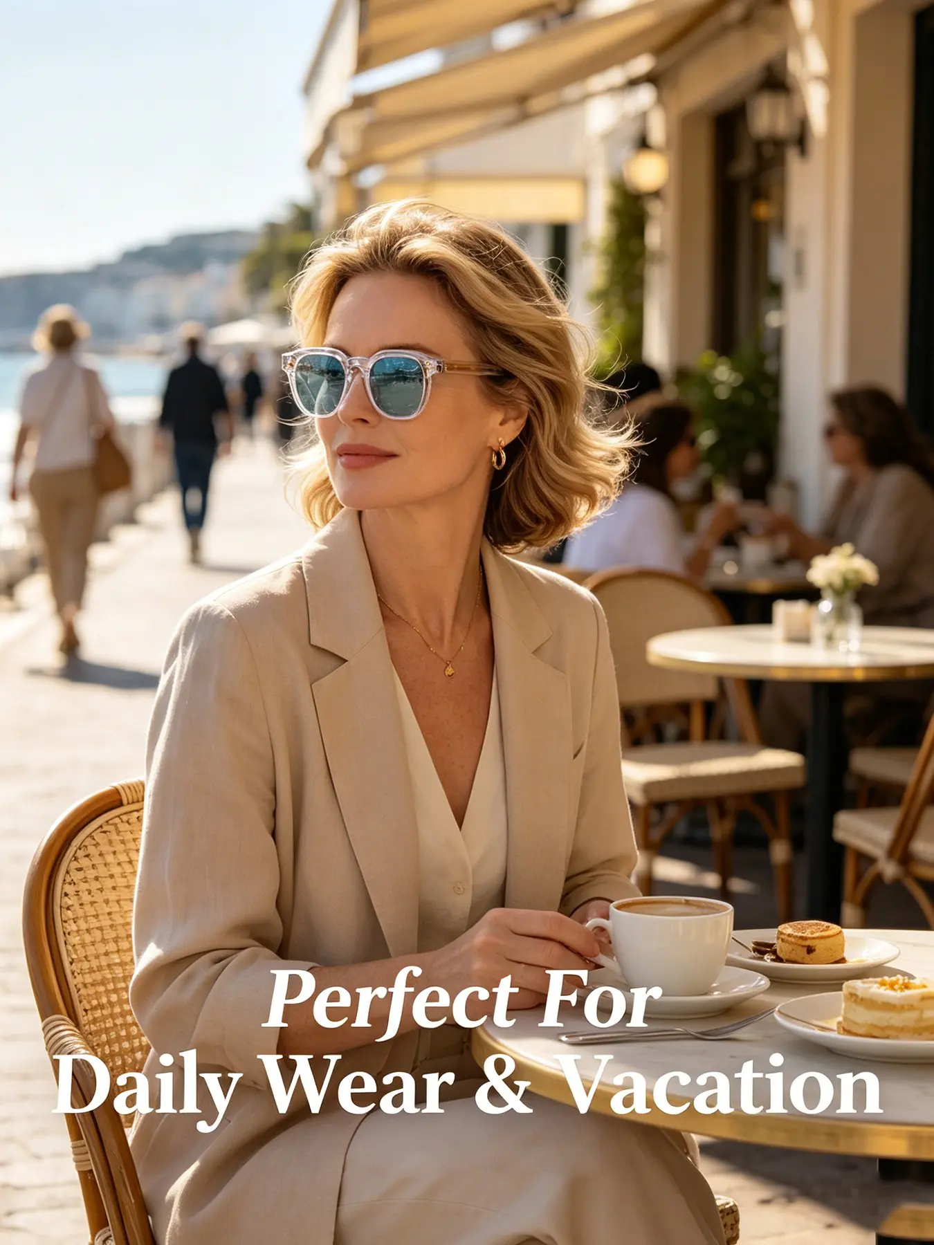 CATERSIDE Mothers Day Gift Sunglasses Fashion Minimalist Gift Set Suitable For Mom Birthday Party Travel Beach Driving Street Shooting Gift Idea 2026