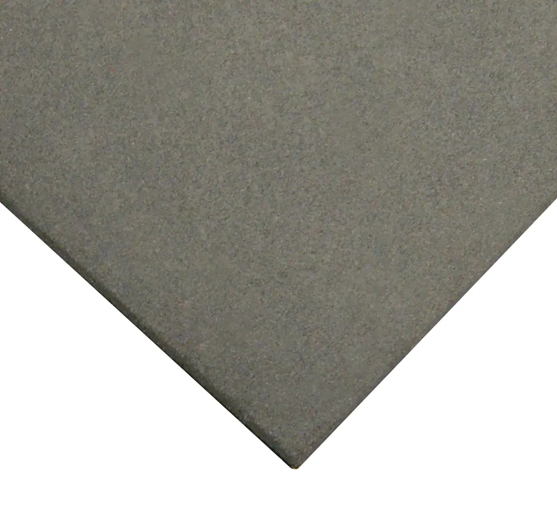 Rubber-Cal "Eco-Sport" Interlocking Flooring Tiles - 1in x 20in x 20in - Rubber Tile - Coal