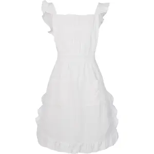 Waist aprons for women with pockets, waitress costume apron for party cooking kitchen