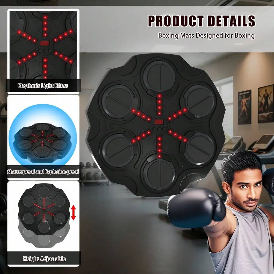 2026 Smart Bluetooth Sync Boxing Machine with Punch Target, Kids' Workout Equipment with Boxing Gloves, Ideal Toy for Boys & Girls Ages 3-12+ (Sports & Outdoor Leisure Gear), Boxing Training Beginners, Kids Boxing, Martial Arts