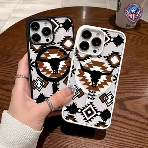Premium Case for iPhone11/12/13/14/15/16/promax Western Elements Bullhead y2k cased Ready, Anti-Fall, Springtok and Ultra-Thin Design |     Perfect for Everyday Use Protector Screen Protector Aesthetic Resistance Protection Protective