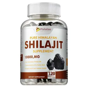 Pslalae - Himalaya Shilajit Capsules, Formulated with 20% Fulvic Acid | Supports Brain and Immune Health | Made in the USA | Himalaya Shilajit Supplement for Men and Women | 60/120 Capsules