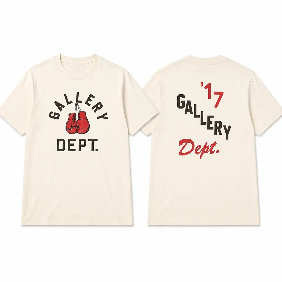 Gallery Dept Boxing Gloves Graphic T Shirt, Gallery Dept 17 Vintage Streetwear Tee, Premium Cotton Unisex Graphic Shirt