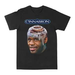 Cinnabron Lebron James Meme Vintage T-Shirt , Unisex Shirt, Graphic Tee, Using 100% Cotton,Perfect Gift For Fans,1
