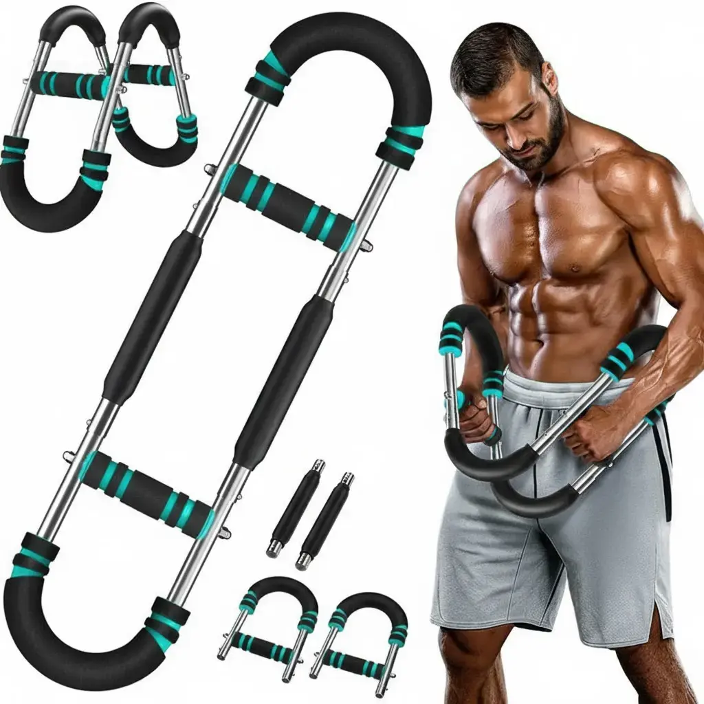 Arm Trainer, Adjustable Chest Workout Equipment, Arm Trainer for Men, Chest Trainer for Men, Shoulder Muscle Training, Portable Spring Resistance Home Fitness Equipment SummerVibes fathersdaygift