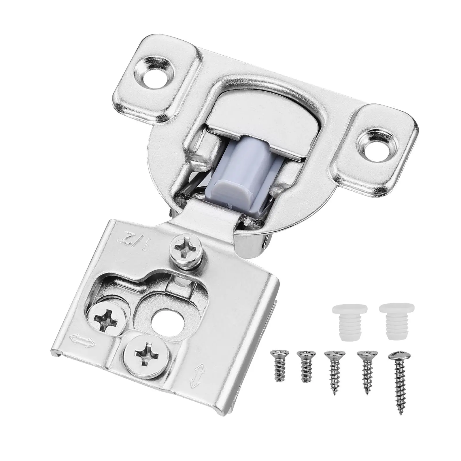 【Summerfinds】VEVOR Cabinet Hinges 30 Packs Partial Overlay Kitchen Cabinet Door Hinges105 Degree Opening Angel Soft Close Concealed Cupboard Hinges for Framed Cabinet Typewith Mounting Screws