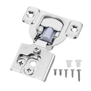 VEVOR Cabinet Hinges,  60 Packs Partial Overlay Kitchen Cabinet Door Hinges, 105 Degree Opening Angel Soft Close Concealed Cupboard Hinges for Framed Cabinet Type, with Mounting Screws