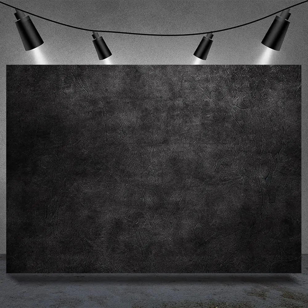 1PC Vintage Black Textured 2D Flat Photography Backdrop - Reusable Photo Booth Curtain, Photography Lighting Kit Compatible, Internet Celebrity Live-Stream & Home Festive Party Supply (Indoor-Outdoor Universal),summerwins