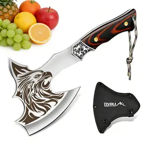 TIVOLI Garden Axe, Garden Tool with Sheath,  Ergonomic Handle- Ideal Gift for Men