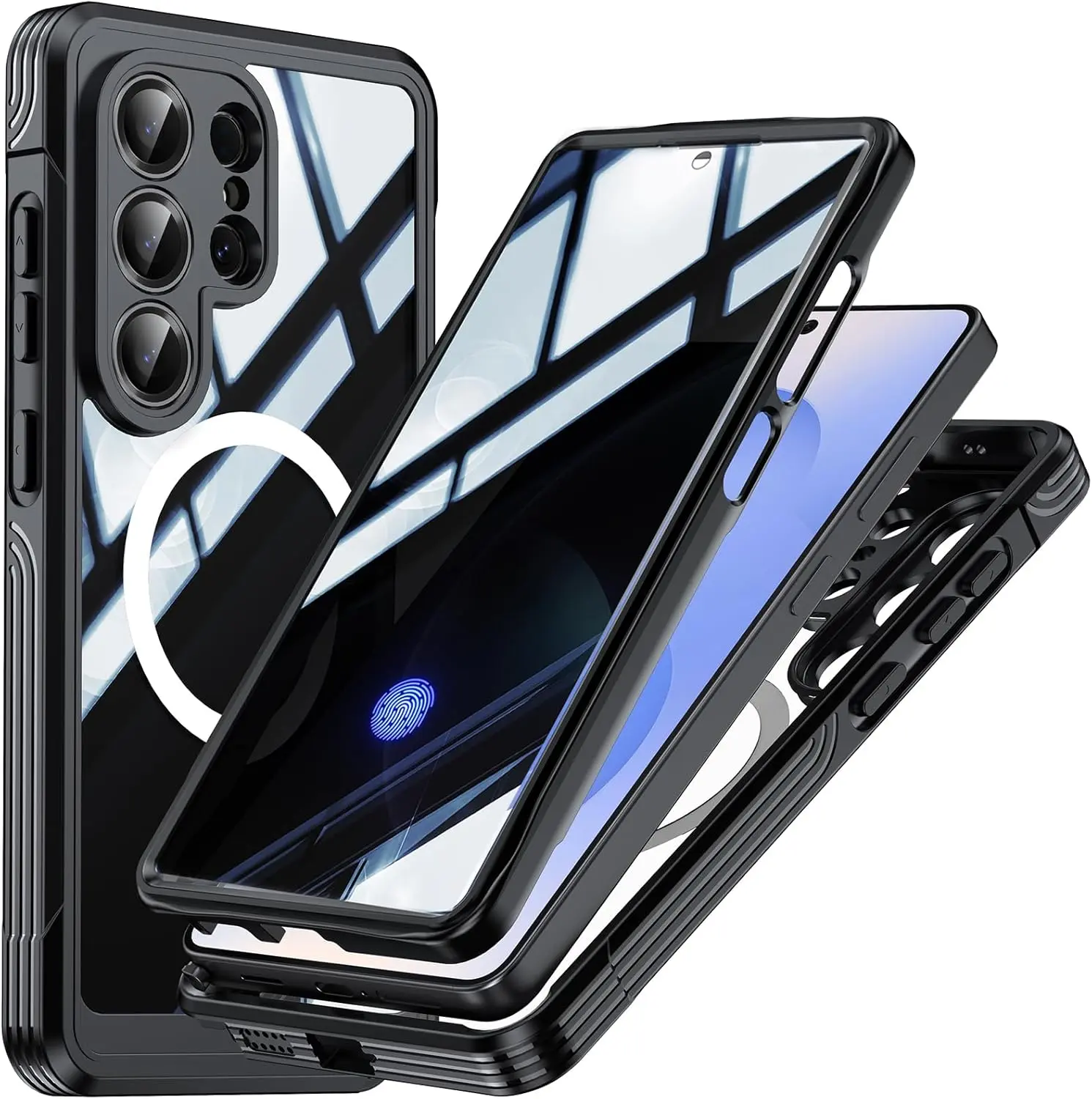 [Free Shipping] 360° Rugged Case with HD Screen Protector for Samsung Galaxy S26 Ultra, S25, S24 - MagSafe Military-Grade Shockproof TPU Bumper, Customized Mobile Phone Accessories