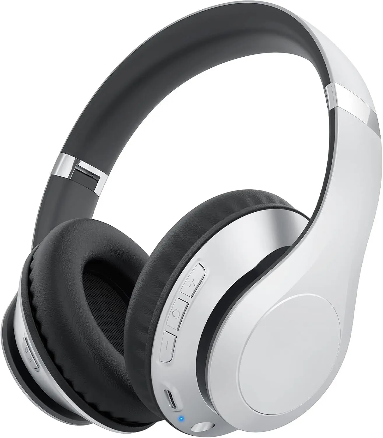 Headphones, 65H Playtime, 6 EQ Sound Modes, HiFi Stereo Over Ear Headphone with Microphone, Foldable Lightweight  5.3 Headphones ()
