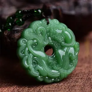 2026 NEW Lucky Pixiu Jade Pendant Necklace – Hand-Carved Green Jade Feng Shui Amulet, Unisex Wealth & Protection Charm, Spiritual Jewelry for Daily Wear, Good Luck Gift for Birthday & Holiday