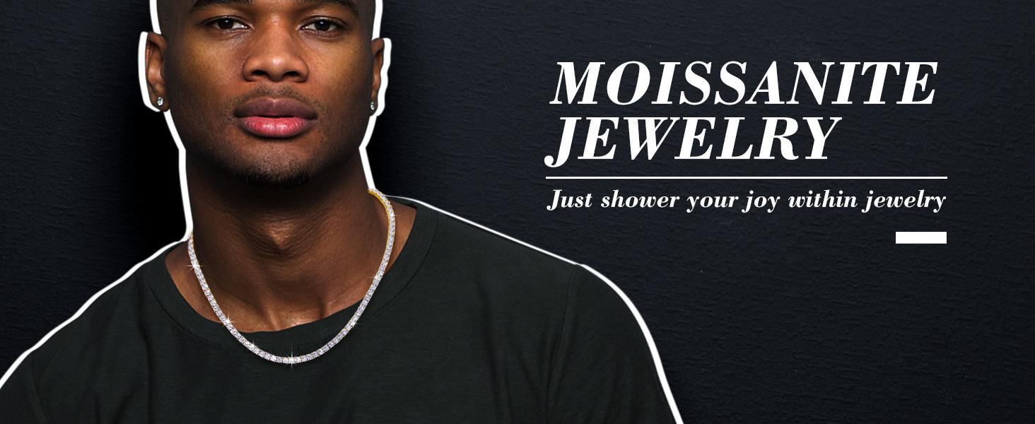 Top Quality 3MM D Color VVS1 Moissanite Tennis Bracelet Necklace For Women Man 100% S925 Silver Sparking Wedding Fine Jewelry