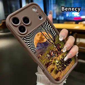 Soft Case for iPhone 17 Pro Max 16 15 14 Plus 13 12 Mini 11 XR X XS Air E Desert Portal  Printed TPU Rubber Full Lens Guard Durable Smartphone Cover