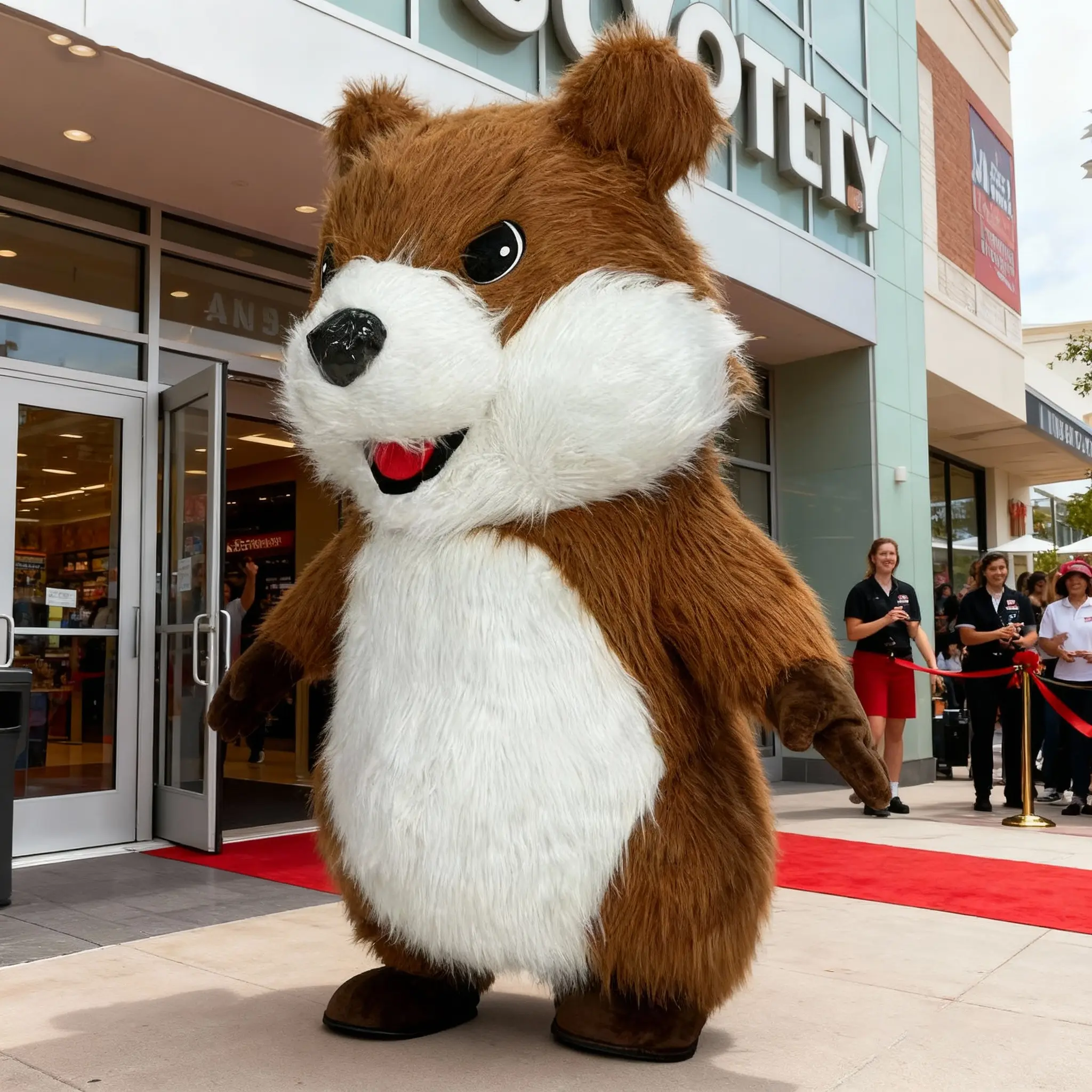 Adults' 2.6m Full Body Blow-Up Groundhog Outfit, Fancy Inflatable Marmot Dress, No Excessive Decor Party Accessory for Halloween Cosplay Events