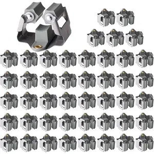 Mop Holder 45 Pack,Brush Holder,Broom Holder Wall Mounted for Kitchen Bathroom Laundry Room Shed Garage Garden(Grey)