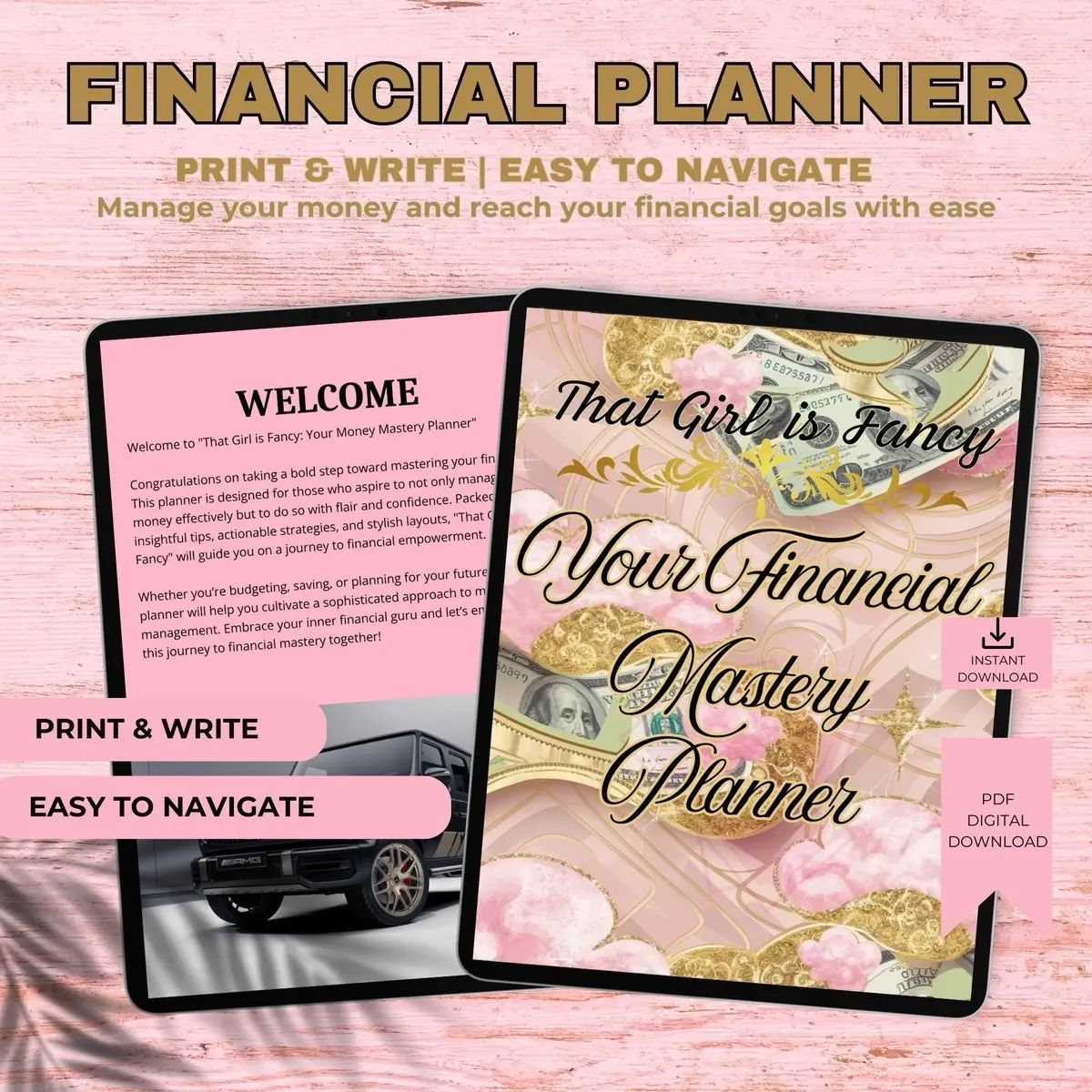 That Girl is Fancy! Your Mastery Financial Planner - Personalized Budget Planner for Women