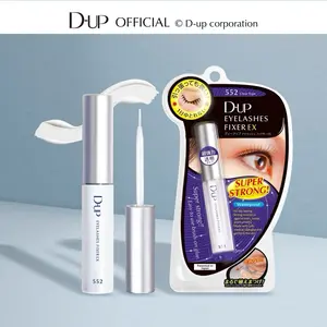 D-UP Eyelash Glue Fixer EX 552 (Clear) | Strong Hold Waterproof Lash Adhesive for False Eyelashes | Invisible Clear Lash Glue | Official Partner