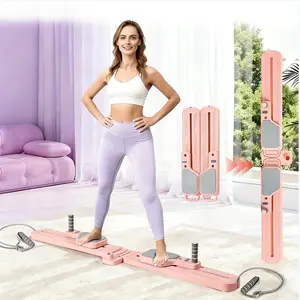 Ski Balance Board | Pilates Board | Multi-Functional Fitness Equipment | With Fitness Accessories | For Ankle & Knee Stability & Core Strength Training | Foldable Design For Small Spaces | Ideal For Home Exercise, Yoga & Gym Use