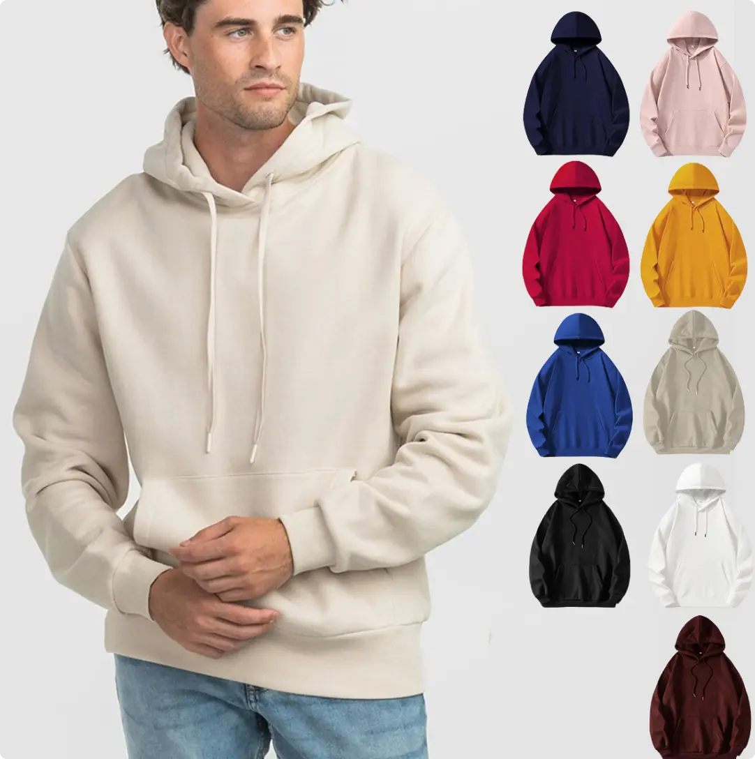 Sunland Men's Oversized Hoodie Y2k Cozy Fleece Pullover with Kangaroo Pocket Long Sleeve Preppy Sweatshirt for Teen Girls Comfortable & Cozy Design