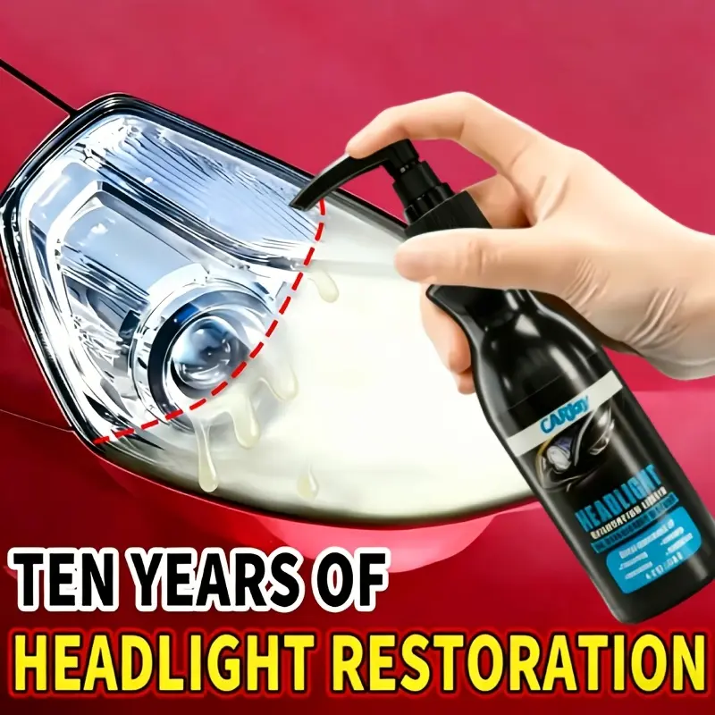 Headlight Restoration Kit with Advanced Ceramic Coating, Removes Yellowing, Restores Clarity & Brightness, Long-Lasting UV & Weather Protection for All Vehicles